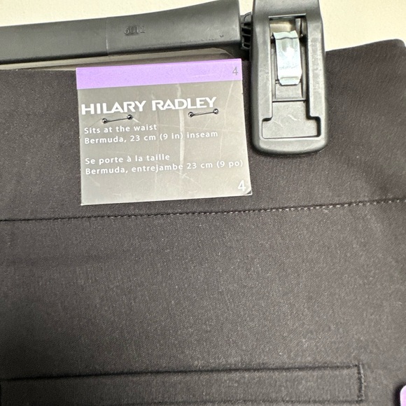 Hilary Radley Classic Black Women's Bermuda Shorts Size 4 - Picture 8 of 10